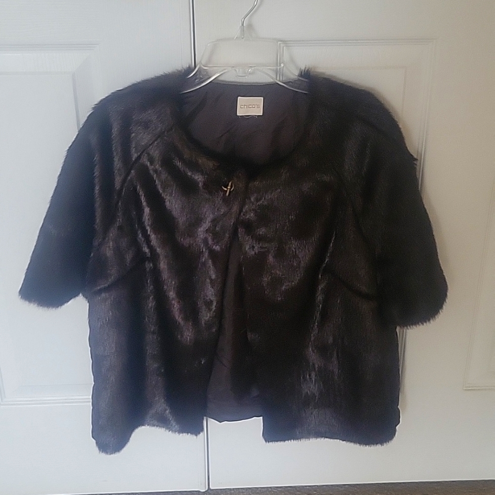 Chicos NWOT Faux fur/mink